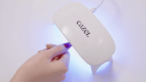 How to Use Eazel Gel Nails - Cure under a UV Lamp 