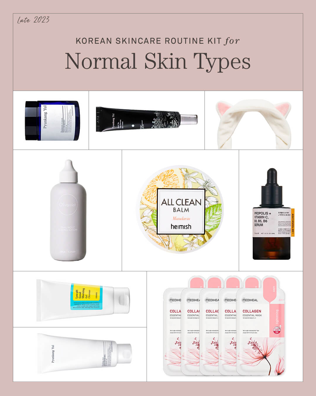 Ohlolly Korean Skincare Kit for Normal Skin Types Late 2023